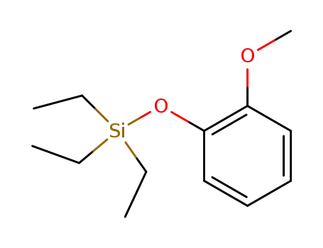 Molecular Structure of 18406-12-7 (Silane, triethyl(2-methoxyphenoxy)-)
