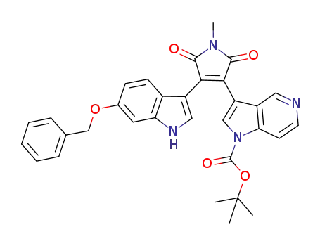 3-(6-benzyloxy-1H-indol-3-yl)-4-[1-(tert-butyloxycarbonyl)-1H-pyrrolo[3,2-c]pyridin-3-yl]-1-methylpyrrole-2,5-dione