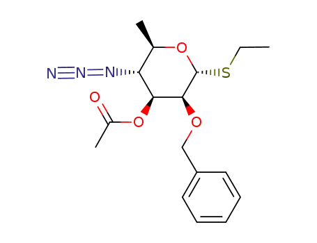 ethyl 3-O-acetyl-4-azido-2-O-benzyl-4,6-dideoxy-1-thio-α-D-mannopyranoside