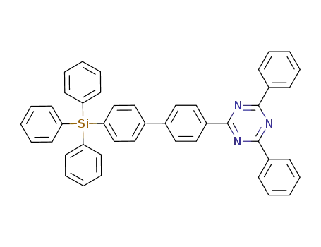 Molecular Structure of 953074-23-2 (2,4-diphenyl-6-(4'-triphenylsilanylbiphenyl-4-yl)-1,3,5-triazine)
