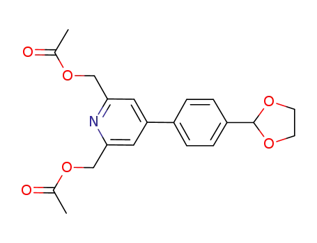 2,6-bis(acetoxymethyl)-4-[4-(1,3-dioxolanyl)phenyl]pyridine