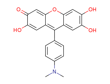 3H-Xanthen-3-one,9-[4-(dimethylamino)phenyl]-2,6,7-trihydroxy- cas  6098-86-8
