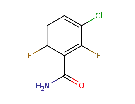 Molecular Structure of 261762-41-8 (3-CHLORO-2,6-DIFLUOROBENZAMIDE)