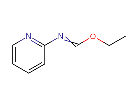 Molecular Structure of 33842-49-8 (Methanimidic acid, N-2-pyridinyl-, ethyl ester)