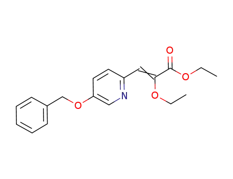 Molecular Structure of 784149-96-8 (2-Propenoic acid, 2-ethoxy-3-[5-(phenylmethoxy)-2-pyridinyl]-, ethyl
ester)