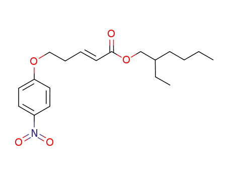 Molecular Structure of 1046862-42-3 ((E)-2-ethylhexyl 5-(4-nitrophenoxy)pent-2-enoate)