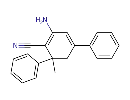 2-Amino-6-methyl-4,6-diphenyl-1,3-cyclohexadiencarbonitril