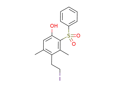 4-(2-iodoethyl)-3,5-dimethyl-2-(phenylsulfonyl)phenol