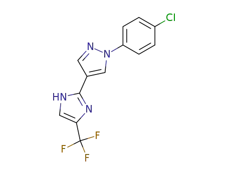 1H-Pyrazole, 1-(4-chlorophenyl)-4-[4-(trifluoromethyl)-1H-imidazol-2-yl]-