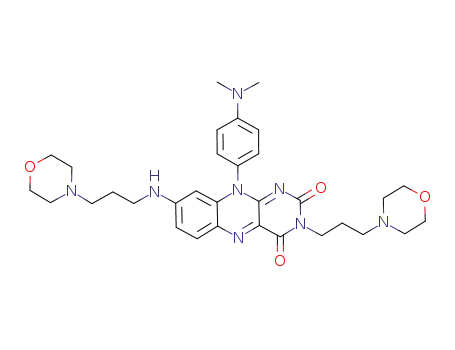 10-(4-dimethylaminophenyl)-3-(3-morpholin-4-ylpropyl)-8-(3-morpholin-4-ylpropylamino)-10H-benzo[g]pteridine-2,4-dione