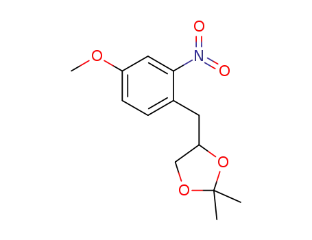 4-(4-methoxy-2-nitrobenzyl)-2,2-dimethyl-1,3-dioxolane
