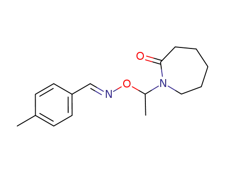 Molecular Structure of 1140531-56-1 ((E)-4-methylbenzaldehyde O-1-(azepan-2-on-1-yl)ethyloxime)