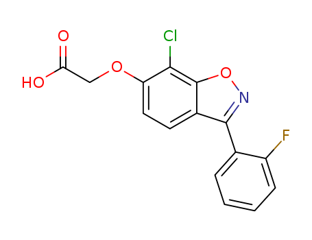 ((7-CHLORO-3-(2-FLUOROPHENYL)-1,2-BENZISOXAZOL-6-YL)OXY)ACETIC ACID
