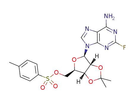 Molecular Structure of 851724-05-5 (Adenosine, 2-fluoro-2',3'-O-(1-methylethylidene)-,
5'-(4-methylbenzenesulfonate))