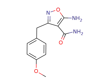 5-amino-3-(4-methoxy-benzyl)-isoxazole-4-carboxylic acid amide