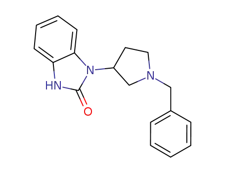 Molecular Structure of 62917-32-2 (2H-Benzimidazol-2-one, 1,3-dihydro-1-[1-(phenylmethyl)-3-pyrrolidinyl]-)