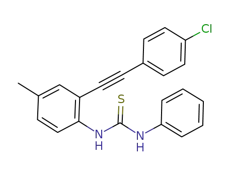 N-[2-[(p-chlorophenyl)ethynyl]-4-methylphenyl]-N'-phenylthiourea