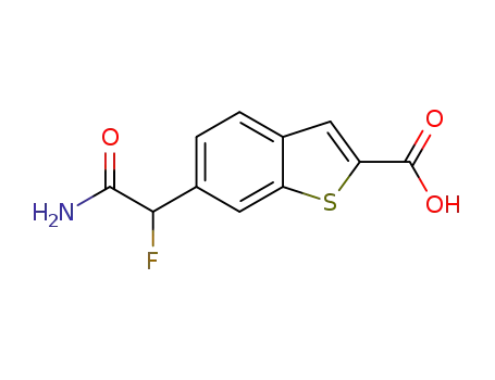 6-(carbamoyl-fluoro-methyl)-benzo[b]thiophene-2-carboxylic acid