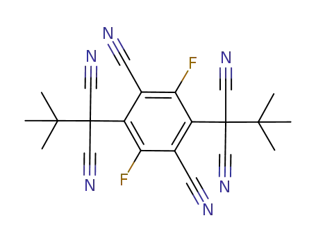 2,5-dicyano-3,6-difluoro-1,4,-bis(tert-butyldicyanomethyl)benzene