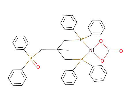 {OP(C<sub>6</sub>H<sub>5</sub>)2CH<sub>2</sub>C(CH<sub>3</sub>)(CH<sub>2</sub>P(C<sub>6</sub>H<sub>5</sub>)2)2}Ni(CO<sub>3</sub>)