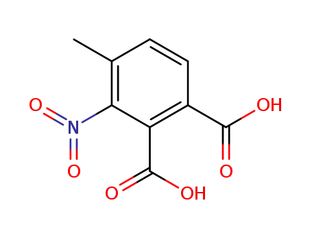 Molecular Structure of 42760-51-0 (1,2-Benzenedicarboxylic acid, 4-methyl-3-nitro-)