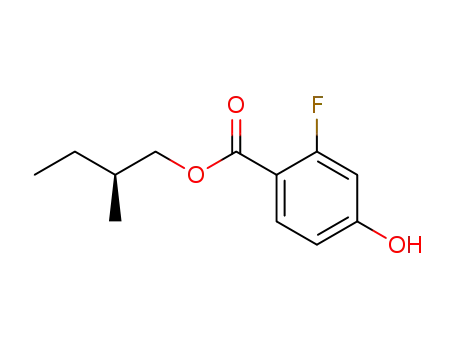 Benzoic acid, 2-fluoro-4-hydroxy-, (2S)-2-methylbutyl ester
