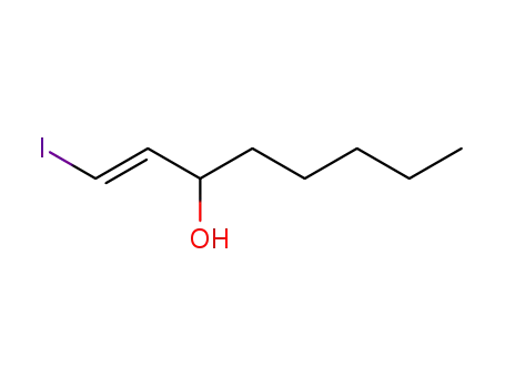 Molecular Structure of 39178-65-9 (1-Octen-3-ol, 1-iodo-, (E)-)