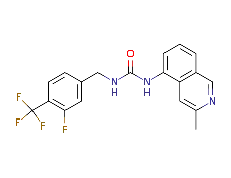 Urea,
N-[[3-fluoro-4-(trifluoromethyl)phenyl]methyl]-N'-(3-methyl-5-isoquinolinyl
)-