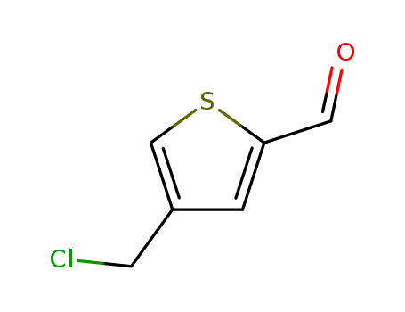 Molecular Structure of 33148-81-1 (2-Thiophenecarboxaldehyde, 4-(chloromethyl)-)