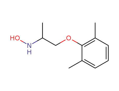 Molecular Structure of 55304-17-1 (1-(2,6-dimethylphenoxy)-N-hydroxypropan-2-amine)