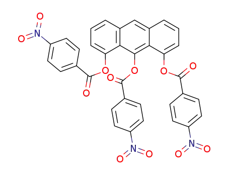 Molecular Structure of 42200-24-8 (1,8,9-tri(4-nitrobenzoyloxy)anthracene)