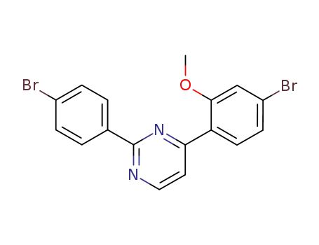 Pyrimidine, 4-(4-bromo-2-methoxyphenyl)-2-(4-bromophenyl)-