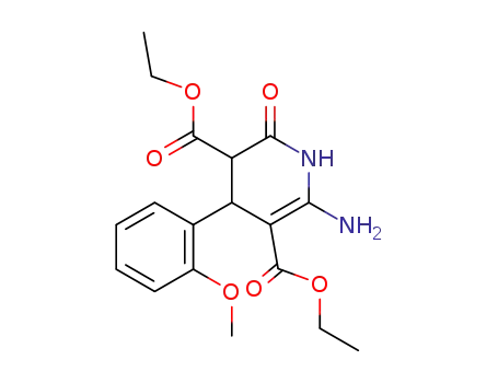 6-amino-4-(2-methoxy-phenyl)-2-oxo-1,2,3,4-tetrahydro-pyridine-3,5-dicarboxylic acid diethyl ester