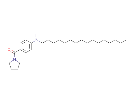Molecular Structure of 69876-83-1 (Pyrrolidine, 1-[4-(hexadecylamino)benzoyl]-)