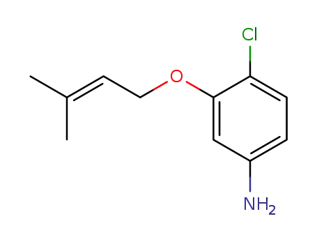 4-chloro-3-(3-methyl-2-butenyloxy)-benzenamine