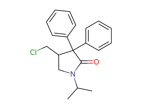 Molecular Structure of 60691-43-2 (2-Pyrrolidinone, 4-(chloromethyl)-1-(1-methylethyl)-3,3-diphenyl-)