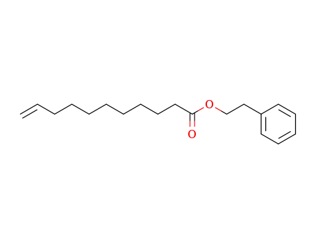 Molecular Structure of 72727-63-0 (phenethyl undec-10-enoate)