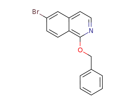 Molecular Structure of 1036712-60-3 (1-benzyloxy-6-bromo-isoquinoline)