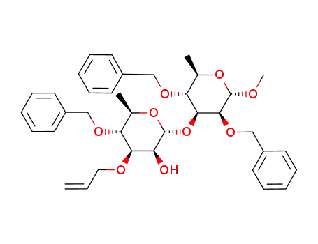 methyl 3-O-allyl-4-O-benzyl-α-D-rhamnopyranosyl-(1->3)-2,4-di-O-benzyl-α-D-rhamnopyranoside