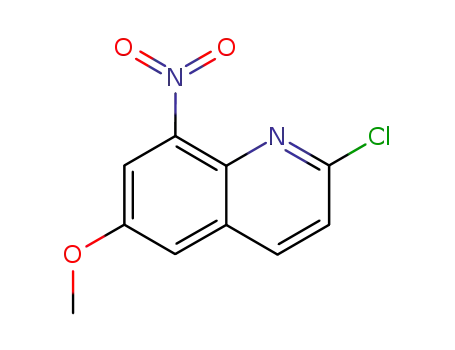 Molecular Structure of 52824-29-0 (2-chloro-6-methoxy-8-nitroquinoline)