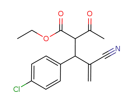 ethyl 2-acetyl-3-(4-chlorophenyl)-4-cyanopent-4-enoate