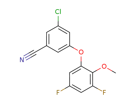 3-chloro-5-(3,5-difluoro-2-methoxyphenoxy)benzonitrile