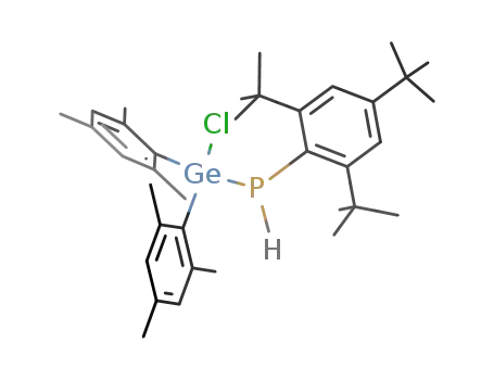 ((CH<sub>3</sub>)3C<sub>6</sub>H<sub>2</sub>)2Ge(Cl)P(H)C<sub>6</sub>H<sub>2</sub>(C(CH<sub>3</sub>)3)3