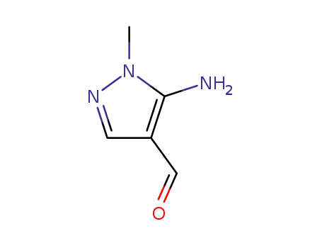 Molecular Structure of 62564-90-3 (5-Amino-1-methyl-1H-pyrazole-4-carbaldehyde)