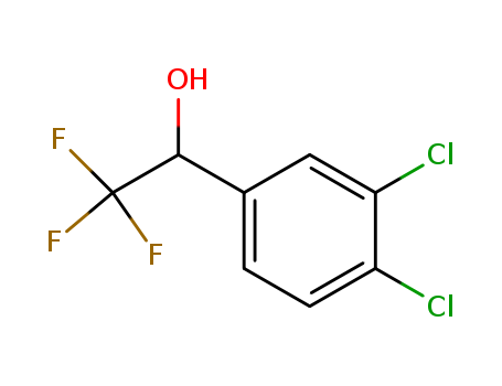 Molecular Structure of 106044-11-5 (Benzenemethanol, 3,4-dichloro-a-(trifluoromethyl)-)