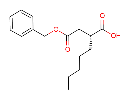 Molecular Structure of 611212-55-6 ((R)-3-benzyloxycarbonyl-2-pentylpropanoic acid)