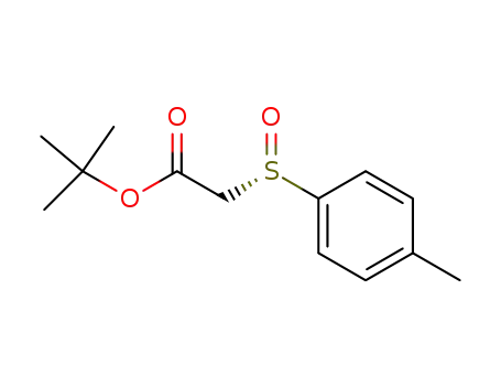 (-)-(S<sub>S</sub>)-(toluene-4-sulfinyl)-acetic acid tert-butyl ester