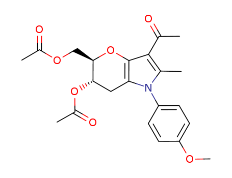 [(5R,6S)-3-acetyl-6-acetyloxy-1-(4-methoxyphenyl)-2-methyl-1,5,6,7-tetrahydropyrano[3,2-b]pyrrol-5-yl]methyl acetate