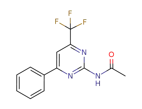 Molecular Structure of 1020540-98-0 (4-trifluoromethyl-6-phenyl-2-acetylaminopyrimidine)