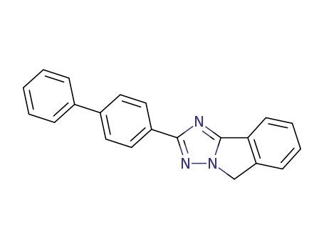 Molecular Structure of 75318-65-9 (5H-s-Triazolo(5,1-a)isoindole, 2-(4-biphenylyl)-)